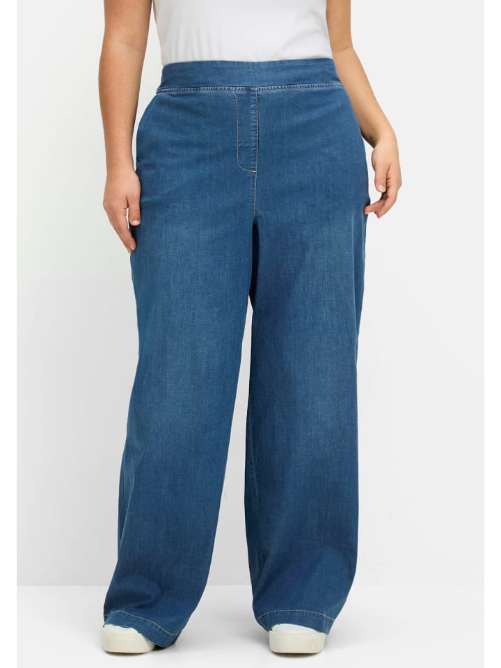 Джинсы sheego, синий деним
Джинсы sheego, синий деним