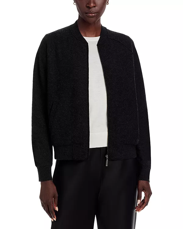 Шерстяной пиджак с воротником-стойкой Eileen Fisher, серый
Шерстяной пиджак с воротником-стойкой Eileen Fisher, серый