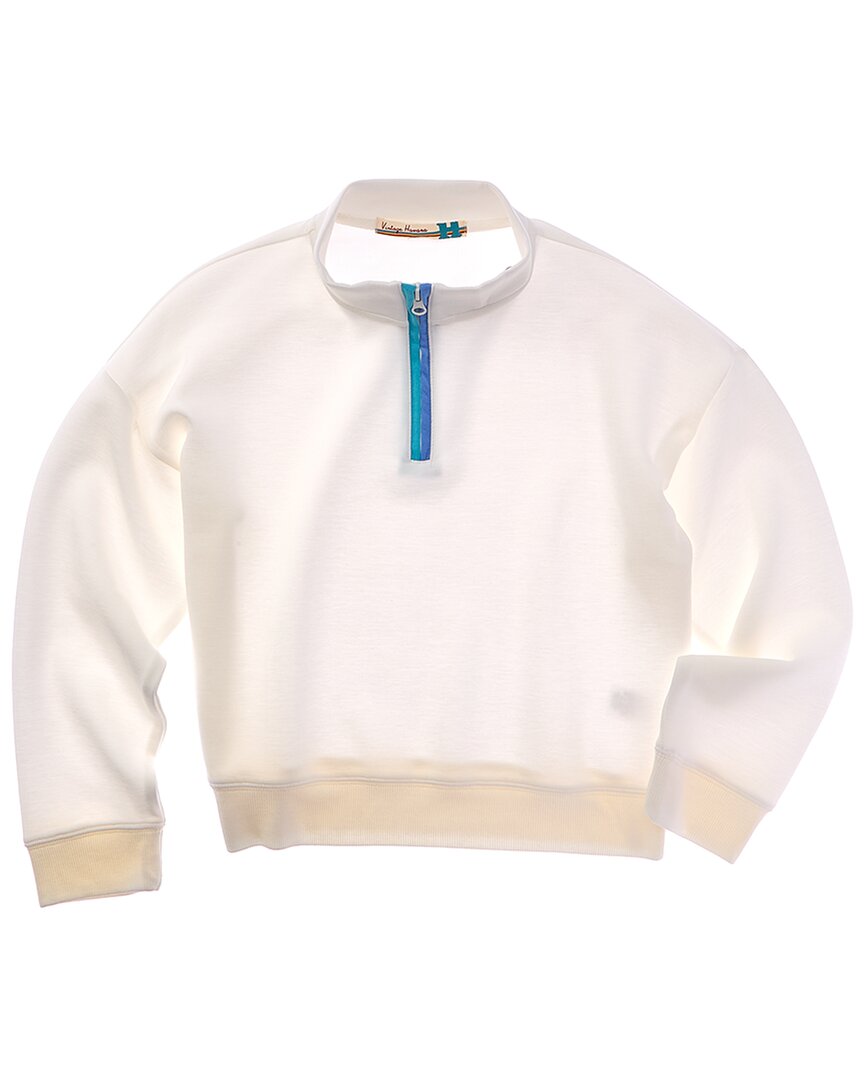 Винтажный Гавана цветной пуловер с четвертью молнией Vintage Havana, белый
Винтажный Гавана цветной пуловер с четвертью молнией Vintage Havana, белый