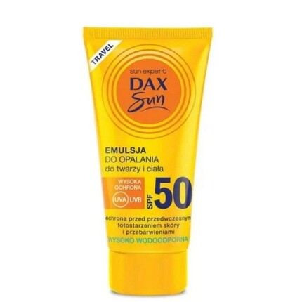 Солнцезащитный лосьон для лица и тела Sun Spf 50, 50 мл — дорожный размер, Dax
Солнцезащитный лосьон для лица и тела Sun Spf 50, 50 мл — дорожный размер, Dax