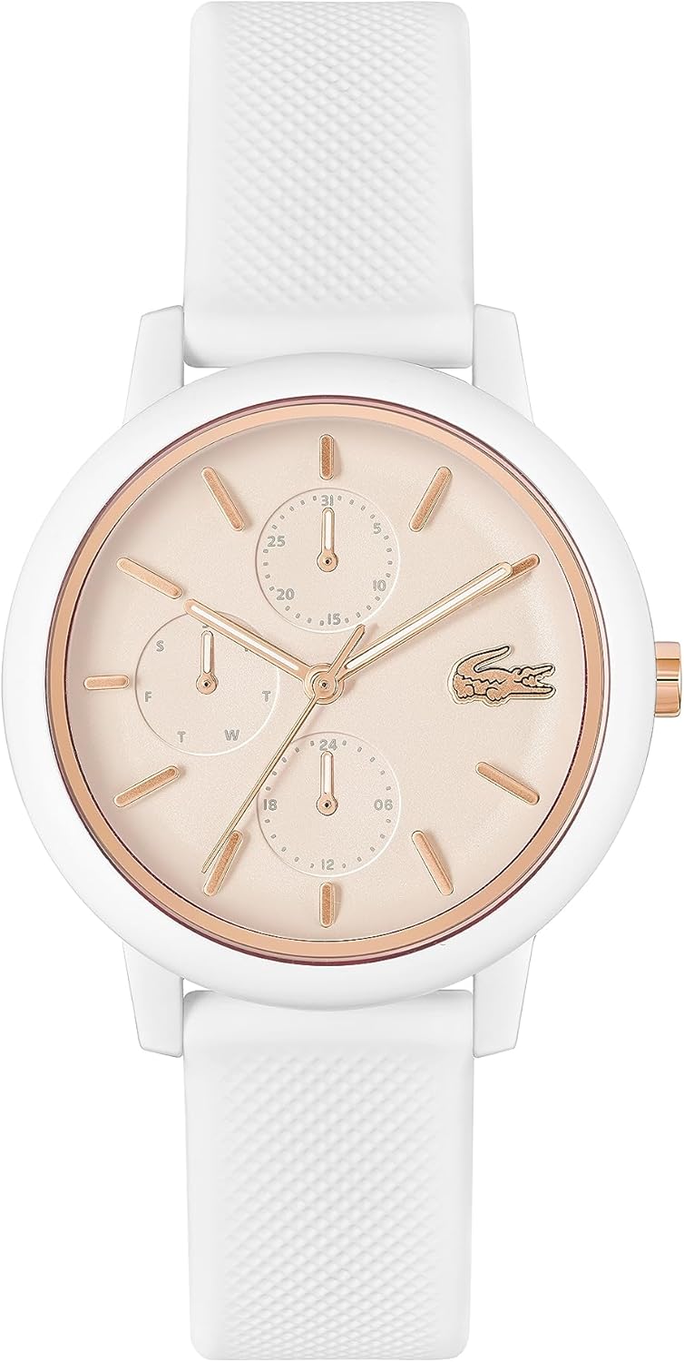 Lacoste 12.12 женские кварцевые многофункциональные часы, Carnation Gold
Lacoste 12.12 женские кварцевые многофункциональные часы, Carnation Gold