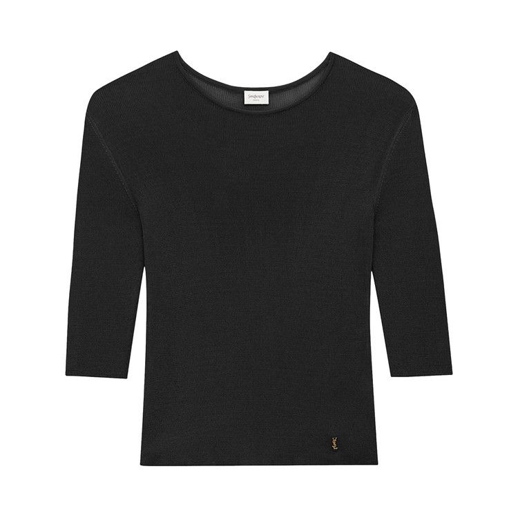 Топ Saint Laurent Cassandre Knit Top, Black
Топ Saint Laurent Cassandre Knit Top, Black