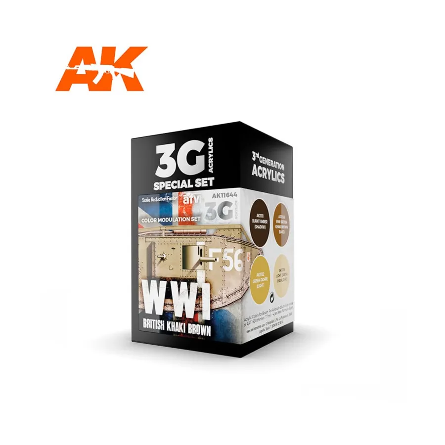 Набор модуляции британских цветов времен Первой мировой войны, 3rd Gen Acrylic Paint Sets
Набор модуляции британских цветов времен Первой мировой войны, 3rd Gen Acrylic Paint Sets