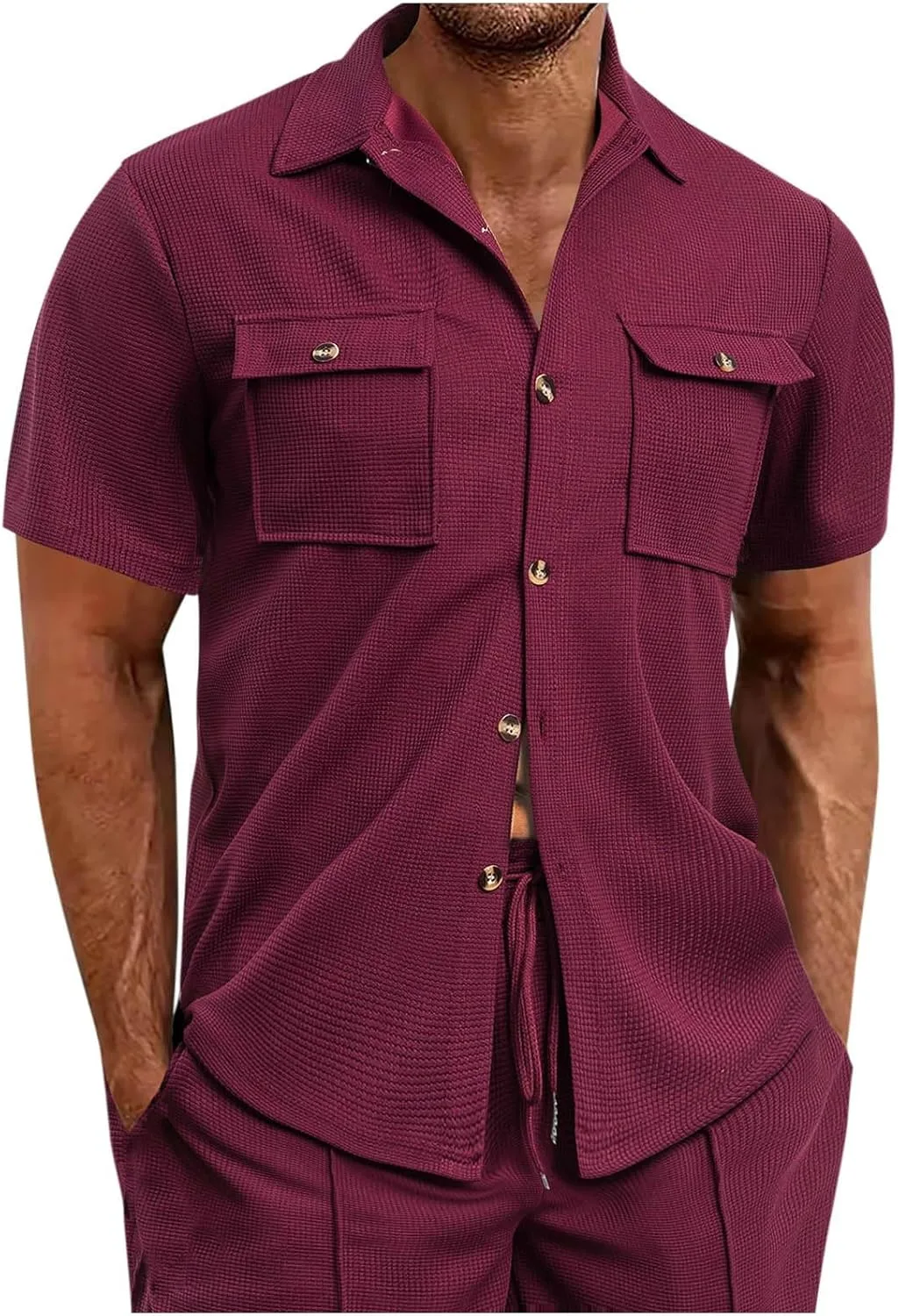 Риб топ мужской Casual с карманами Loose Solid
Риб топ мужской Casual с карманами Loose Solid