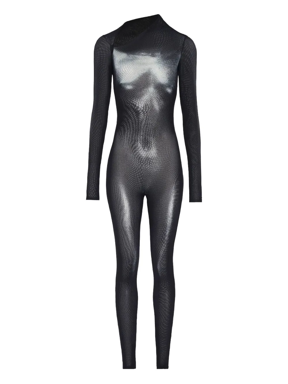 Комбинезон из сетки с асимметричным воротником Jean Paul Gaultier, черный
Комбинезон из сетки с асимметричным воротником Jean Paul Gaultier, черный