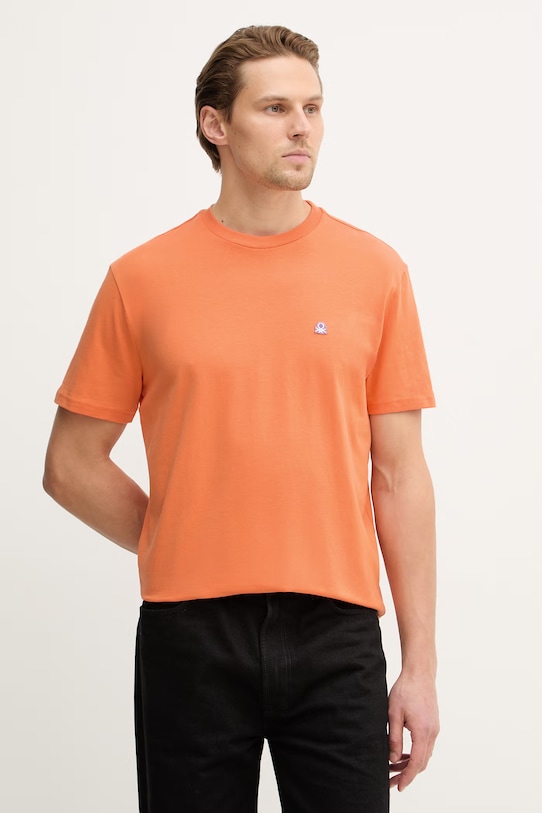 Хлопковая футболка United Colors of Benetton, оранжевый
Хлопковая футболка United Colors of Benetton, оранжевый