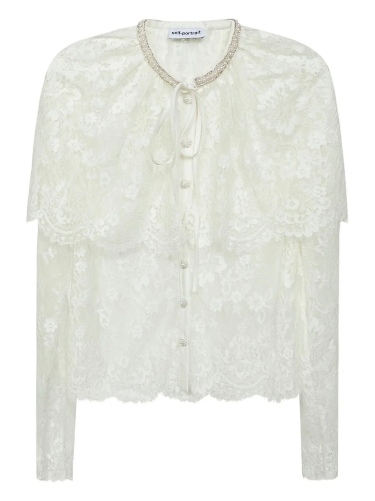 Кружевной топ Self-Portrait, белый
Кружевной топ Self-Portrait, белый