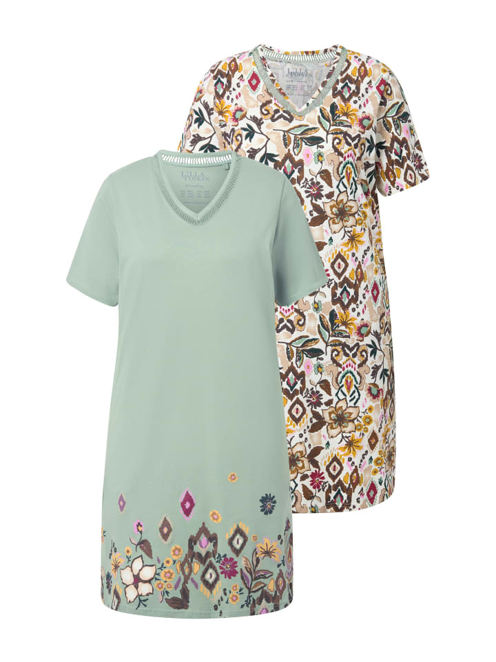 Ночная рубашка цвета шалфея Ulla Popken
Ночная рубашка цвета шалфея Ulla Popken