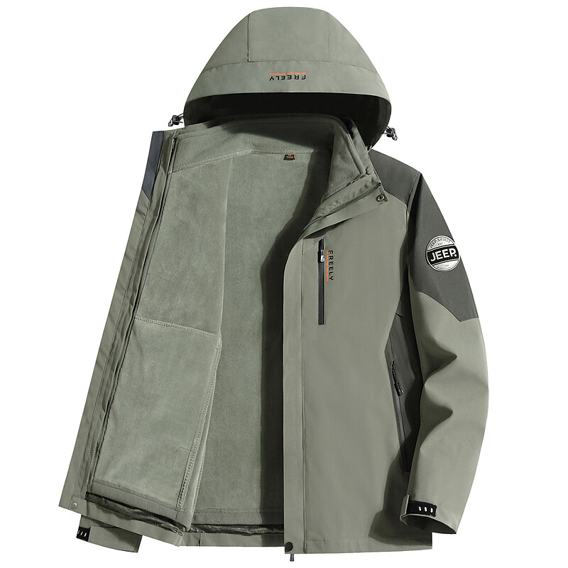 Ветровка Куртка Унисекс Jeep Spirit, оливково-зеленый 
Ветровка Куртка Унисекс Jeep Spirit, оливково-зеленый