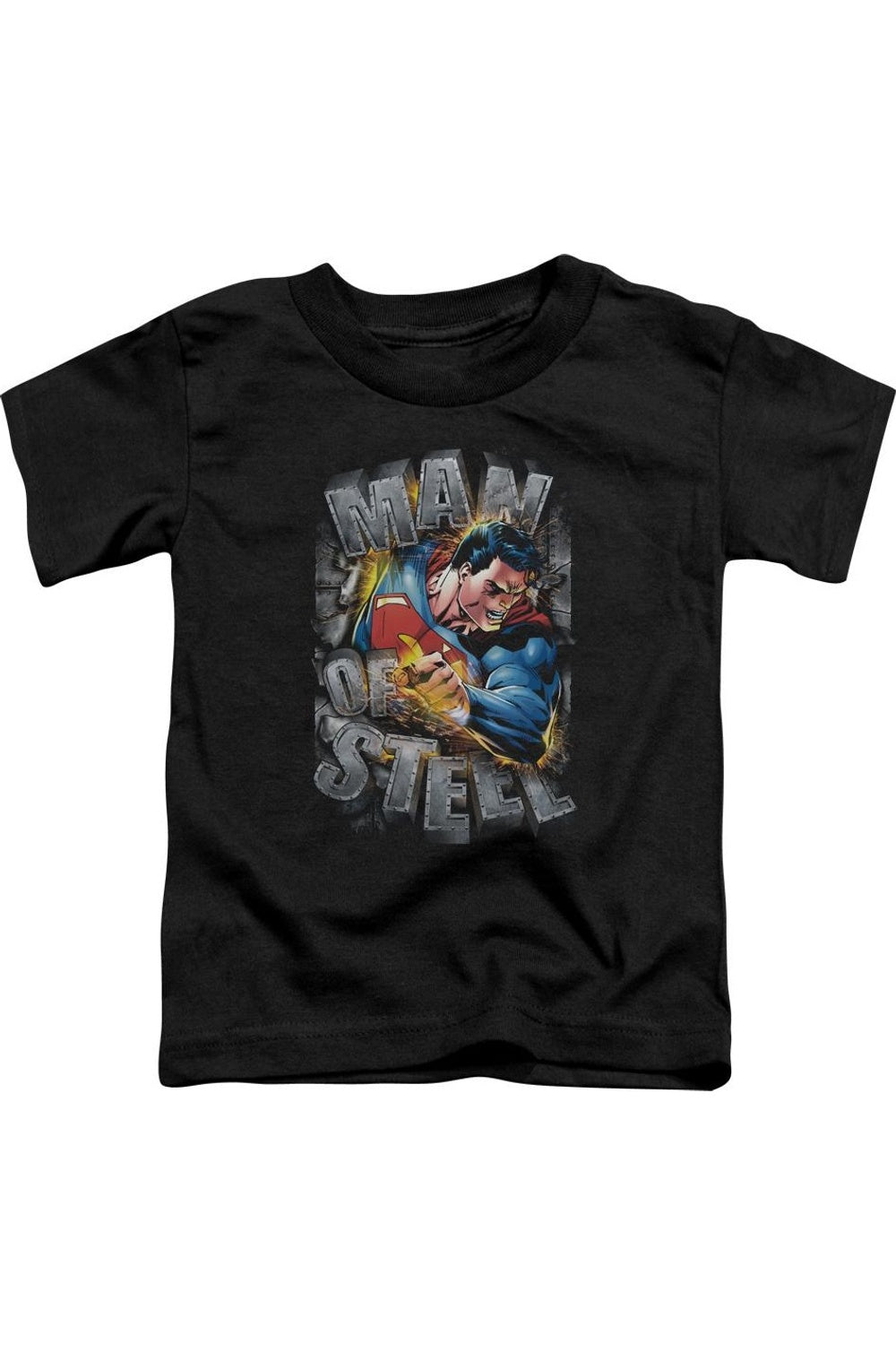 Футболка с коротким рукавом для малышей "Superman разрывает сталь" Gildan, черный
Футболка с коротким рукавом для малышей "Superman разрывает сталь" Gildan, черный