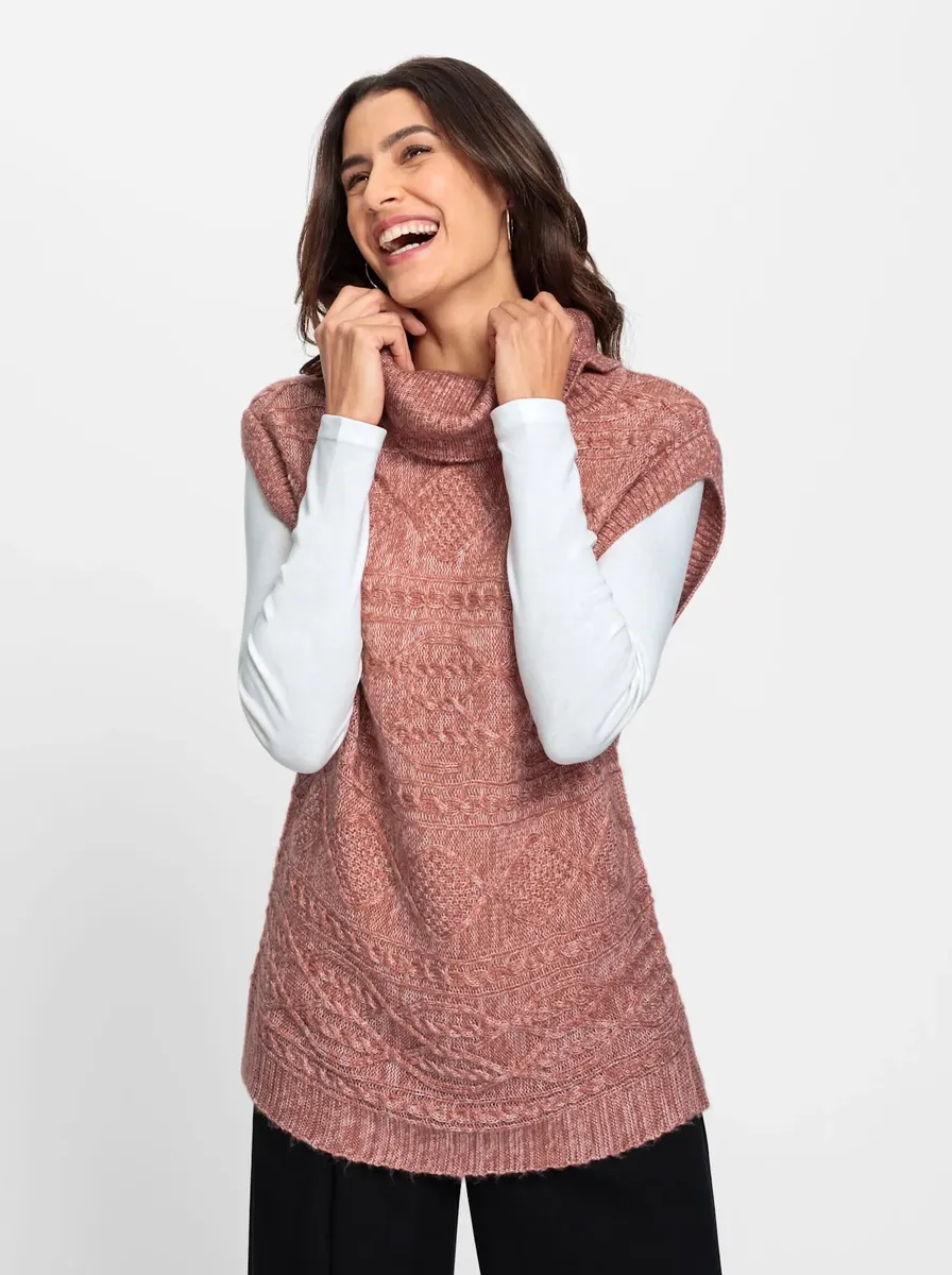 Вдохновение свитер-жилет "свитер-жилет" Inspirationen, цвет Rosenholz-Meliert 
Вдохновение свитер-жилет "свитер-жилет" Inspirationen, цвет Rosenholz-Meliert