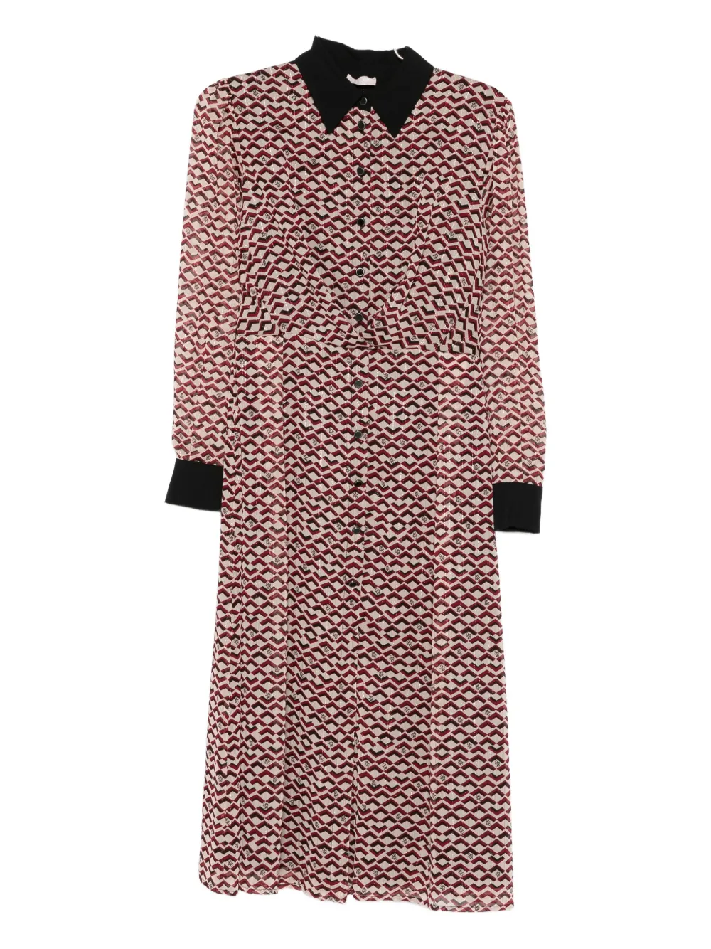 Платье с воротником и геометрическим узором Liu Jo, нейтральный
Платье с воротником и геометрическим узором Liu Jo, нейтральный