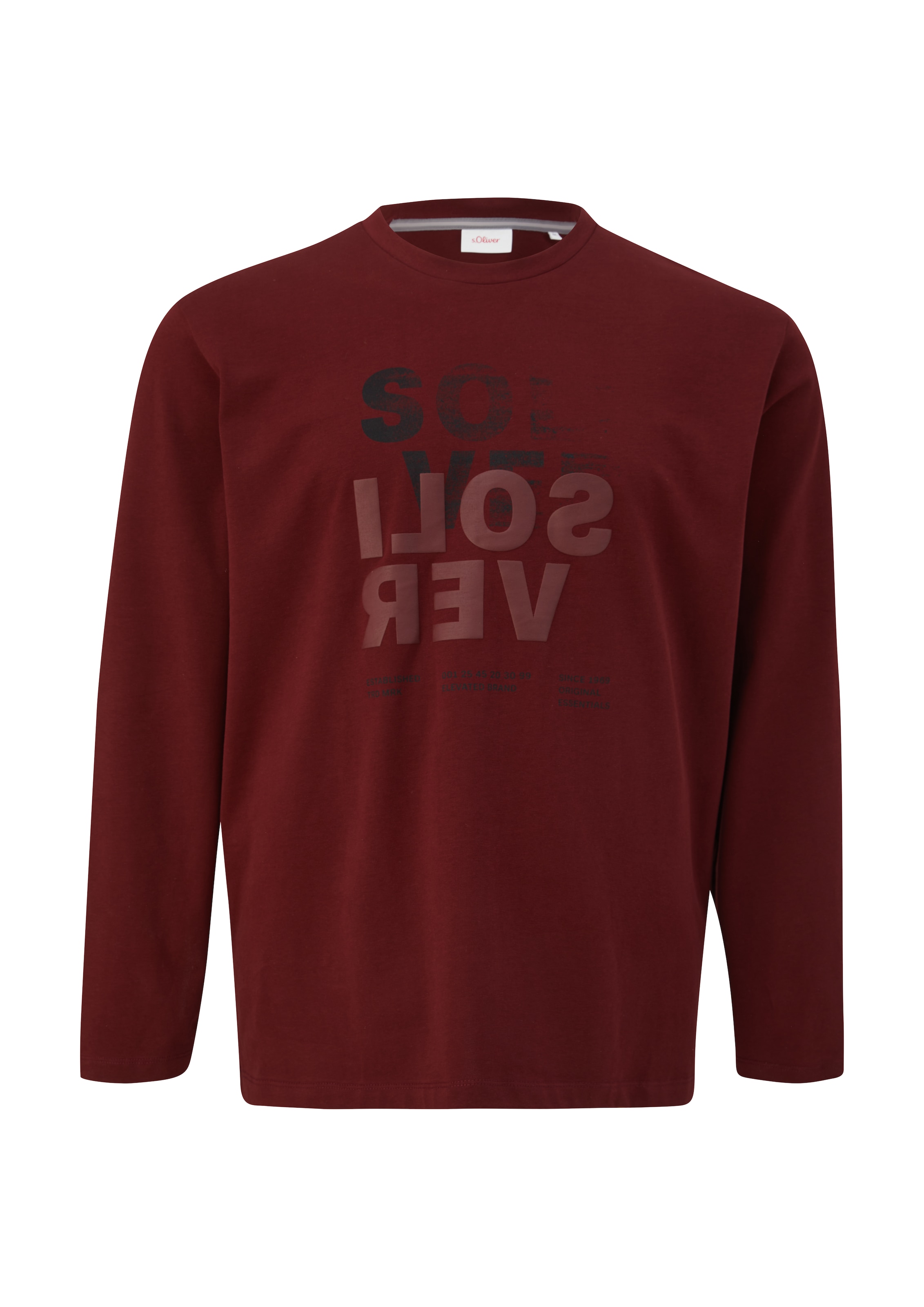 s.Oliver Men Big Sizes Лонгслив в цвете бордо, пастельный красный
s.Oliver Men Big Sizes Лонгслив в цвете бордо, пастельный красный