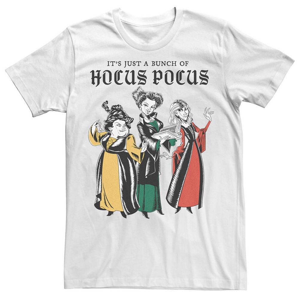 Футболка с рисунком Big & Tall Hocus Pocus Sanderson Sisters Licensed Character, белый 
Футболка с рисунком Big & Tall Hocus Pocus Sanderson Sisters Licensed Character, белый