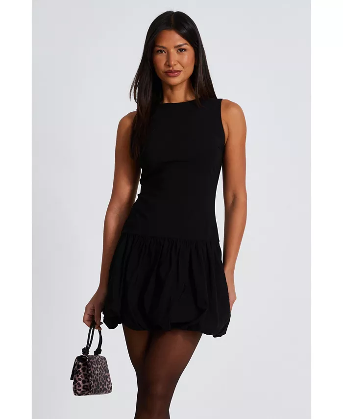 Женское платье-клеш с круглым вырезом и присборенной юбкой из бенгалина QUIZ, черный
Женское платье-клеш с круглым вырезом и присборенной юбкой из бенгалина QUIZ, черный