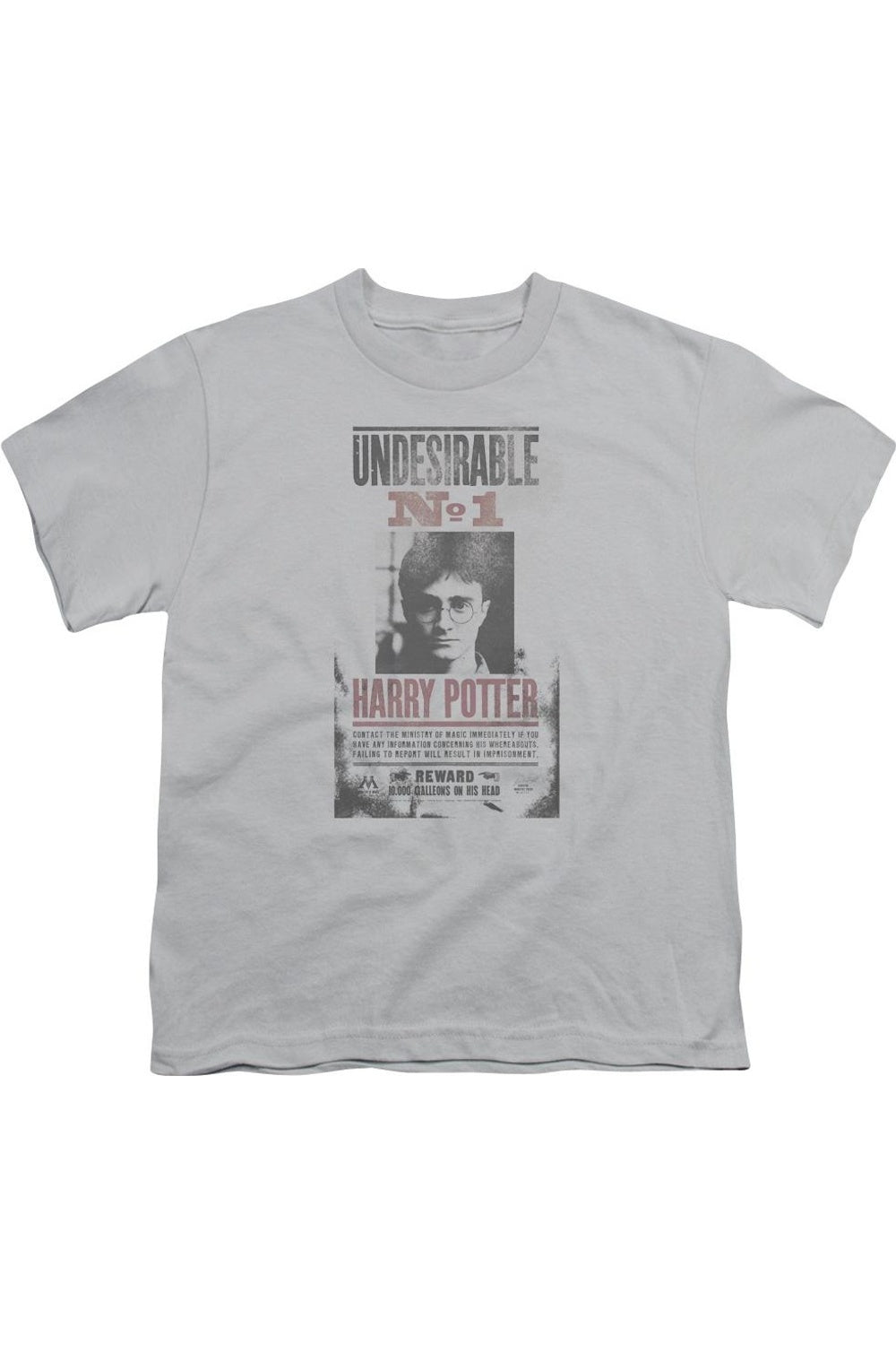Футболка с принтом "Нежелательный номер 1" из Гарри Поттера, потертая, с коротким рукавом, для детей Gildan, серебряный
Футболка с принтом "Нежелательный номер 1" из Гарри Поттера, потертая, с коротким рукавом, для детей Gildan, серебряный