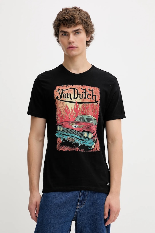 Хлопковая футболка Von Dutch, черный
Хлопковая футболка Von Dutch, черный