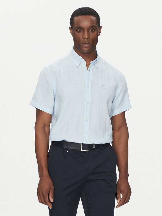 Рубашка облегающего кроя H-Roan 50539352 Boss, голубой
Рубашка облегающего кроя H-Roan 50539352 Boss, голубой