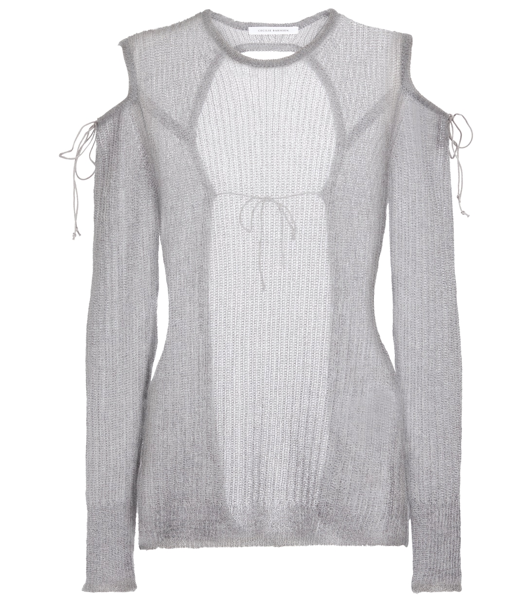 Свитер Грета с вырезом из мохеровой смеси Cecilie Bahnsen, серый
Свитер Грета с вырезом из мохеровой смеси Cecilie Bahnsen, серый