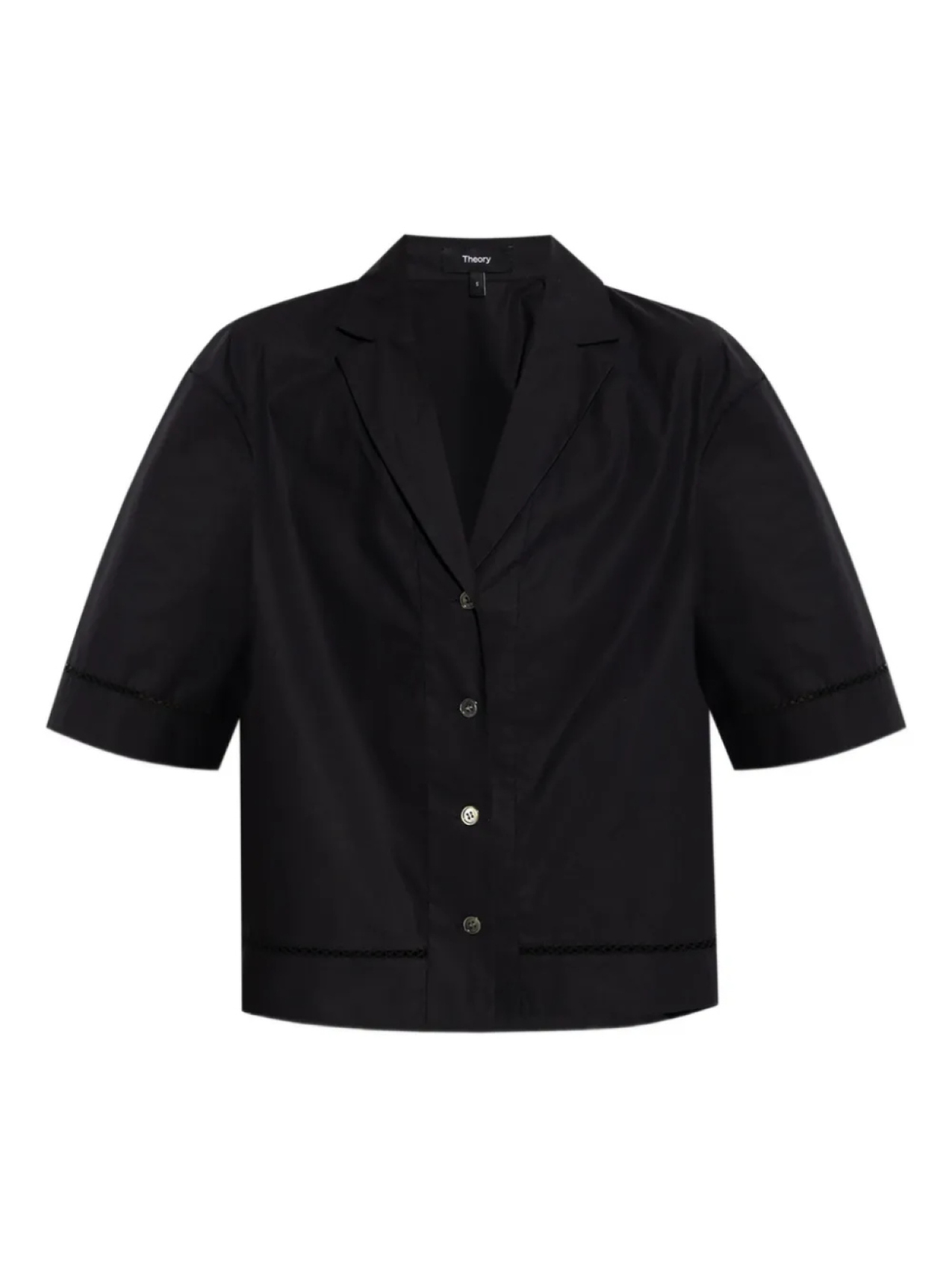 Рубашка с короткими рукавами и воротником Theory, черный
Рубашка с короткими рукавами и воротником Theory, черный