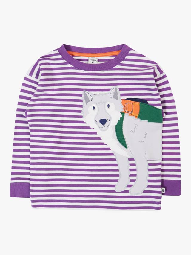 Детский топ Otis с длинными рукавами из хлопка Frugi, Violet Stripe/Wolf
Детский топ Otis с длинными рукавами из хлопка Frugi, Violet Stripe/Wolf
