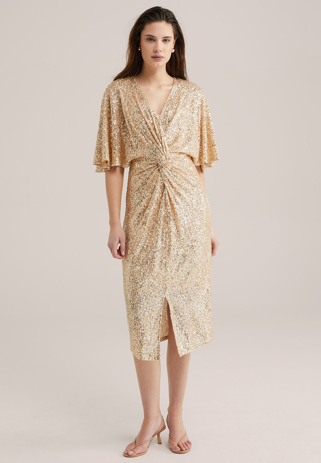 Коктейльное/вечернее платье WE Fashion, золотой
Коктейльное/вечернее платье WE Fashion, золотой