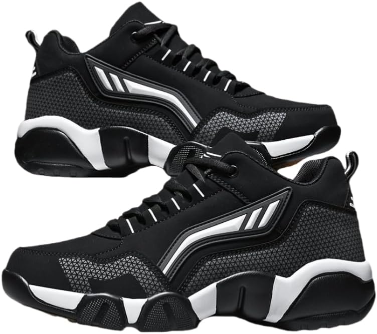 Мужские повседневные спортивные кроссовки с противоскользящей резиновой подошвой, низкие, на шнуровке, удобные для баскетбола Hoalox, белый/черный
Мужские повседневные спортивные кроссовки с противоскользящей резиновой подошвой, низкие, на шнуровке, удобные для баскетбола Hoalox, белый/черный