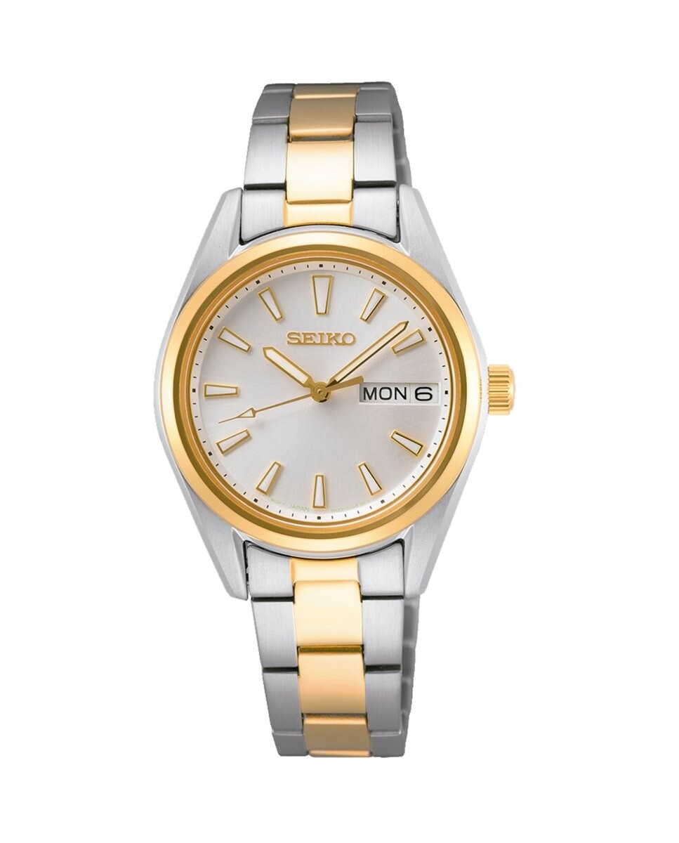 Нео классические женские часы SUR454P1 из стали с серебряным ремешком Seiko, серебро
Нео классические женские часы SUR454P1 из стали с серебряным ремешком Seiko, серебро