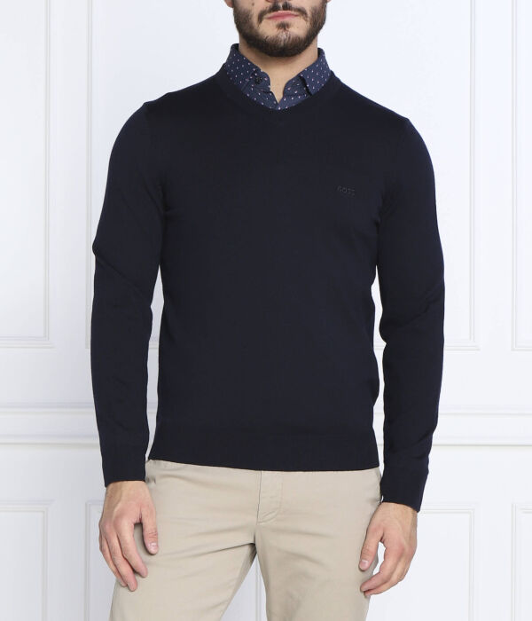 Шерстяной свитер барам-л Regular fit Boss, синий
Шерстяной свитер барам-л Regular fit Boss, синий