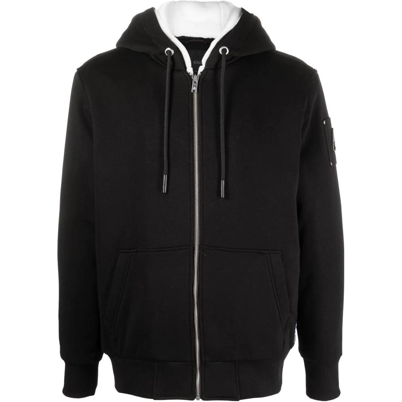 Moose Knuckles Толстовка с капюшоном на молнии и шнурком, Black 
Moose Knuckles Толстовка с капюшоном на молнии и шнурком, Black