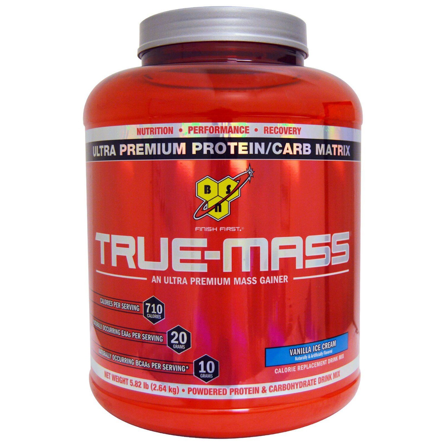 BSN True-Mass ультрапремиальная матрица из премиум-белка и углеводов ванильное мороженое 5,82 фунта (2,64 кг)
BSN True-Mass ультрапремиальная матрица из премиум-белка и углеводов ванильное мороженое 5,82 фунта (2,64 кг)