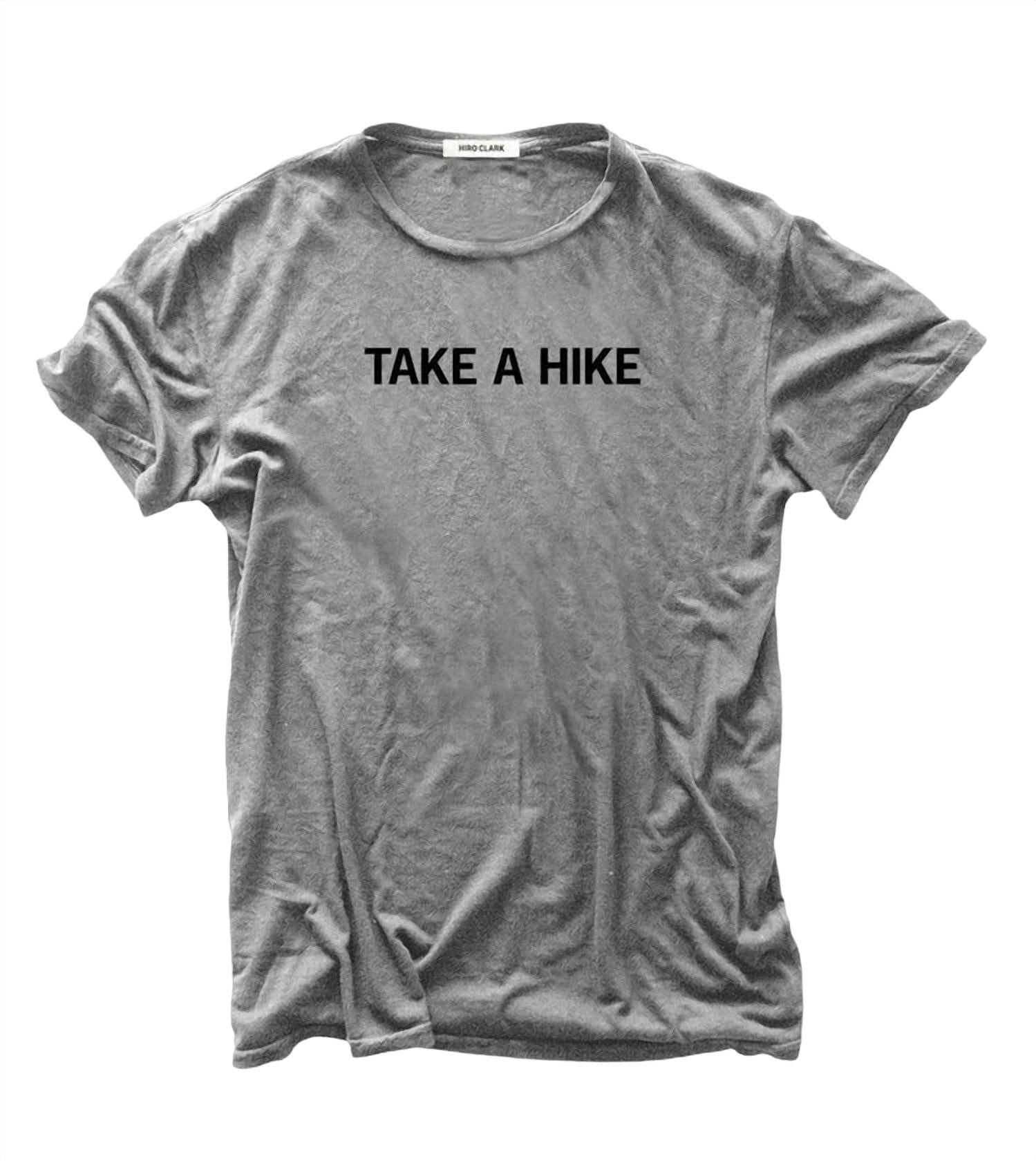 Футболка унисекс Take A Hike серого цвета Hiro Clark
Футболка унисекс Take A Hike серого цвета Hiro Clark