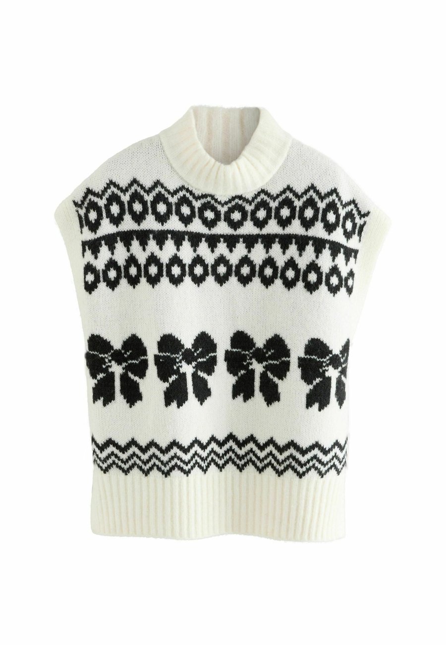 Топ Next REGULAR FIT, Black White Bow Fairisle Pattern/Black
Топ Next REGULAR FIT, Black White Bow Fairisle Pattern/Black