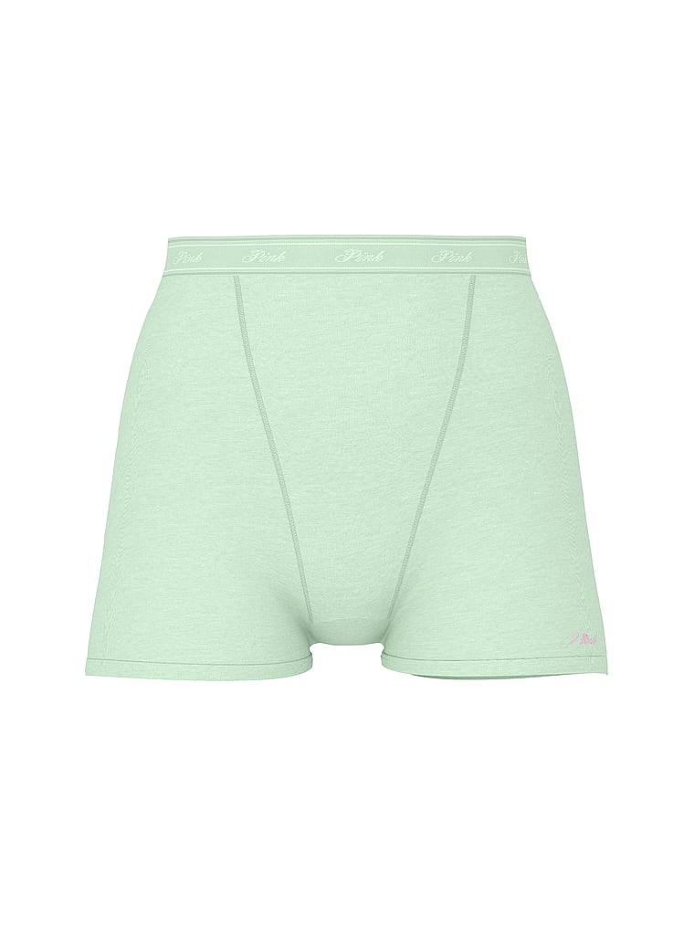 Трусики-Шорты из хлопка с высокой талией и логотипом Pink, smooth mint with rose graphic
Трусики-Шорты из хлопка с высокой талией и логотипом Pink, smooth mint with rose graphic