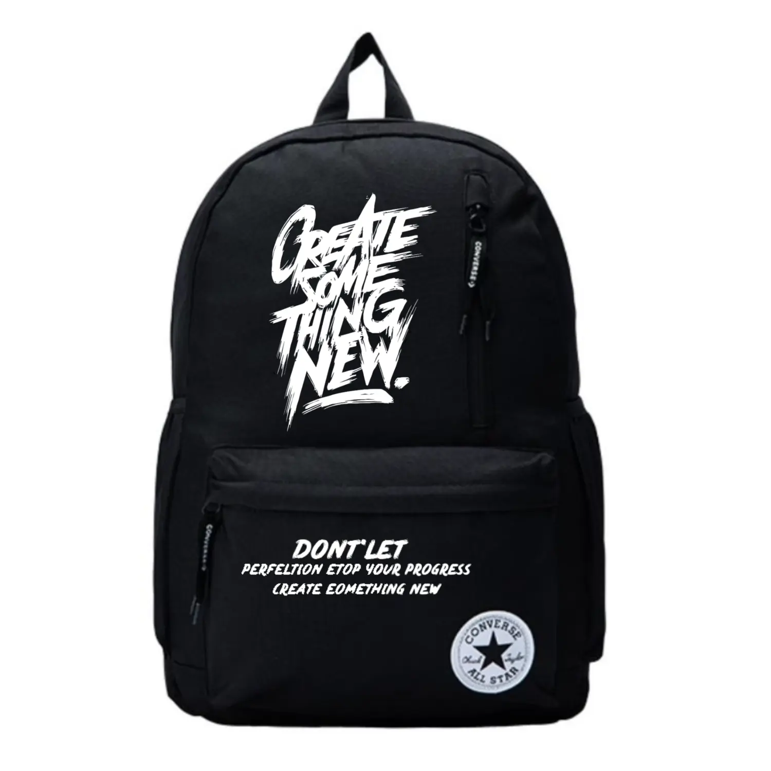 Converse Полиэстеровый рюкзак среднего размера унисекс черный, Letter 
Converse Полиэстеровый рюкзак среднего размера унисекс черный, Letter