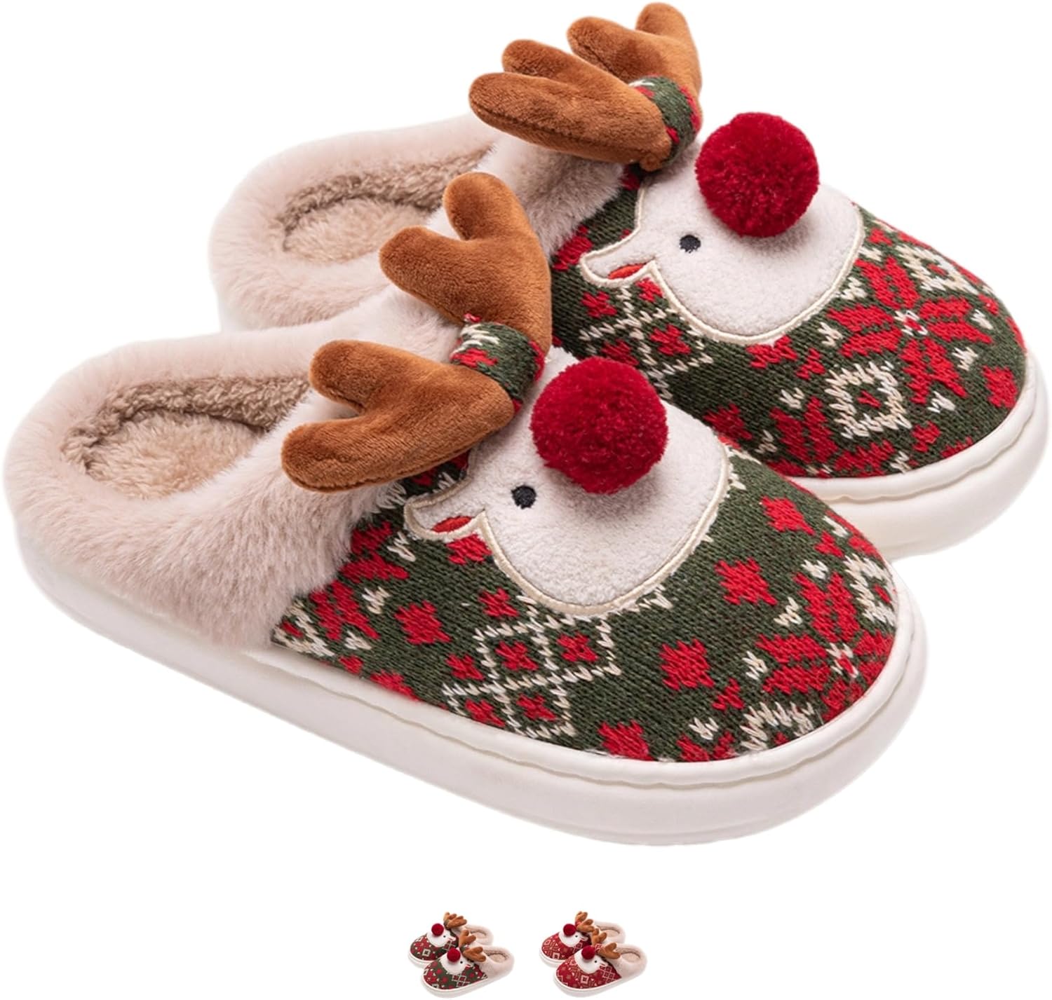 Тапочки с рождественским оленем iwhgrmp для женщин и мужчин, зимние, мягкие, уютные, для спальни, дома, милые плюшевые тапочки с мультяшным принтом, теплые и нескользящие для дома и улицы, зеленый
Тапочки с рождественским оленем iwhgrmp для женщин и мужчин, зимние, мягкие, уютные, для спальни, дома, милые плюшевые тапочки с мультяшным принтом, теплые и нескользящие для дома и улицы, зеленый