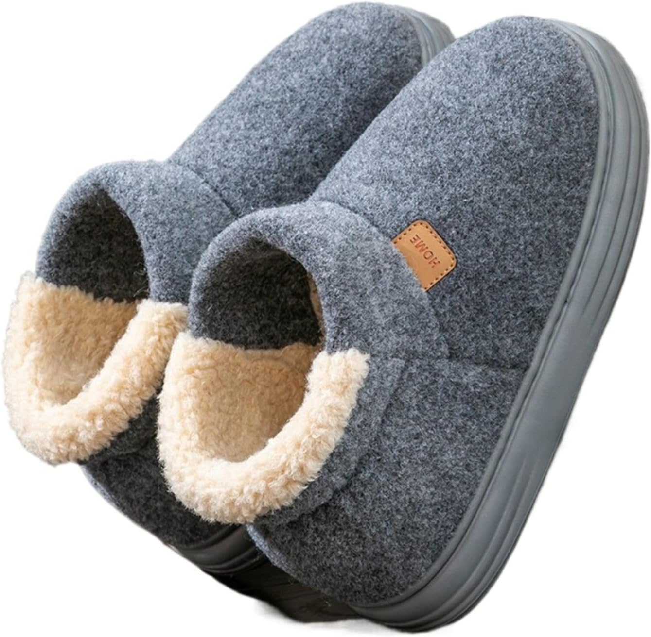 Мужские плюшевые высокие тапочки Azttoztto, с утолщенной подошвой для дома, с памятью формы, нескользящие теплые тапочки-ботинки для зимы и холодной погоды, серый
Мужские плюшевые высокие тапочки Azttoztto, с утолщенной подошвой для дома, с памятью формы, нескользящие теплые тапочки-ботинки для зимы и холодной погоды, серый