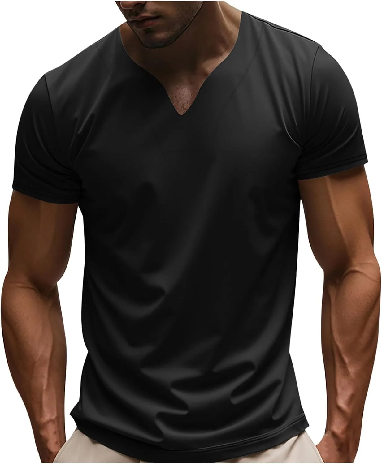 Мужская повседневная футболка-поло с V-образным вырезом Sinzelimin
Мужская повседневная футболка-поло с V-образным вырезом Sinzelimin