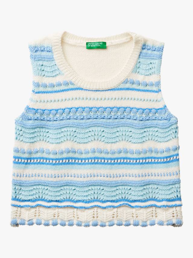 Детская безрукавка из хлопкового трикотажа Benetton, Offwhite
Детская безрукавка из хлопкового трикотажа Benetton, Offwhite