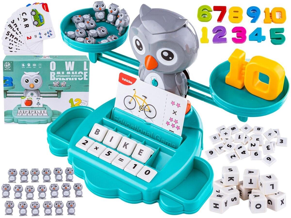 Весы 2в1 для изучения английского языка и математики, развивающая игра, Baby Box PakaNiemowlaka
Весы 2в1 для изучения английского языка и математики, развивающая игра, Baby Box PakaNiemowlaka