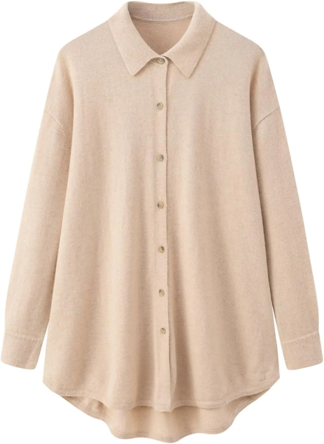 DFT 100% Pure Cashmere свободная вязаная рубашка с отложным воротником для женщин
DFT 100% Pure Cashmere свободная вязаная рубашка с отложным воротником для женщин