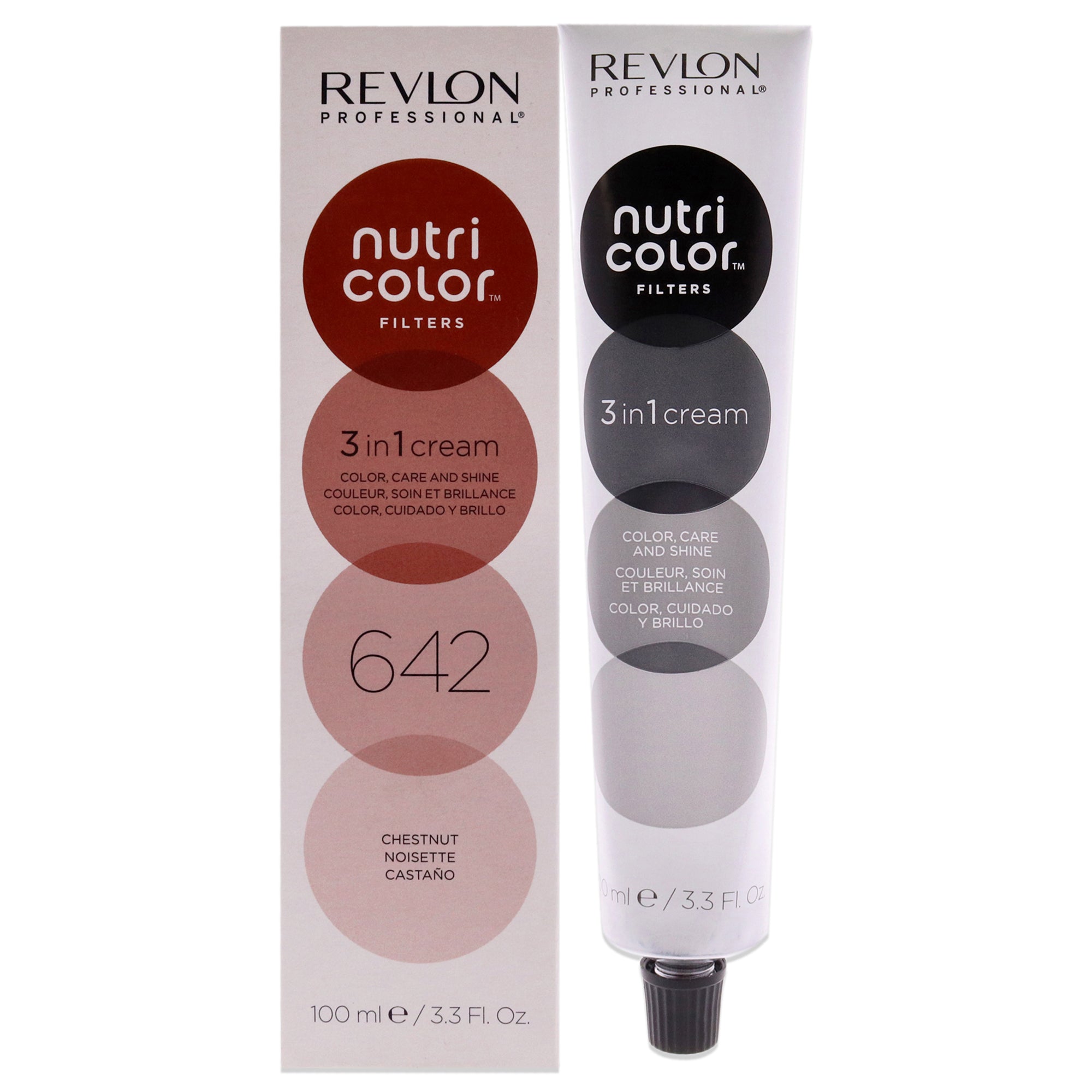 Крем-краска для волос Nutri Color Cream - 642 Каштановый от Revlon, подходит для мужчин и женщин - 3,3 унции (98 г)
Крем-краска для волос Nutri Color Cream - 642 Каштановый от Revlon, подходит для мужчин и женщин - 3,3 унции (98 г)