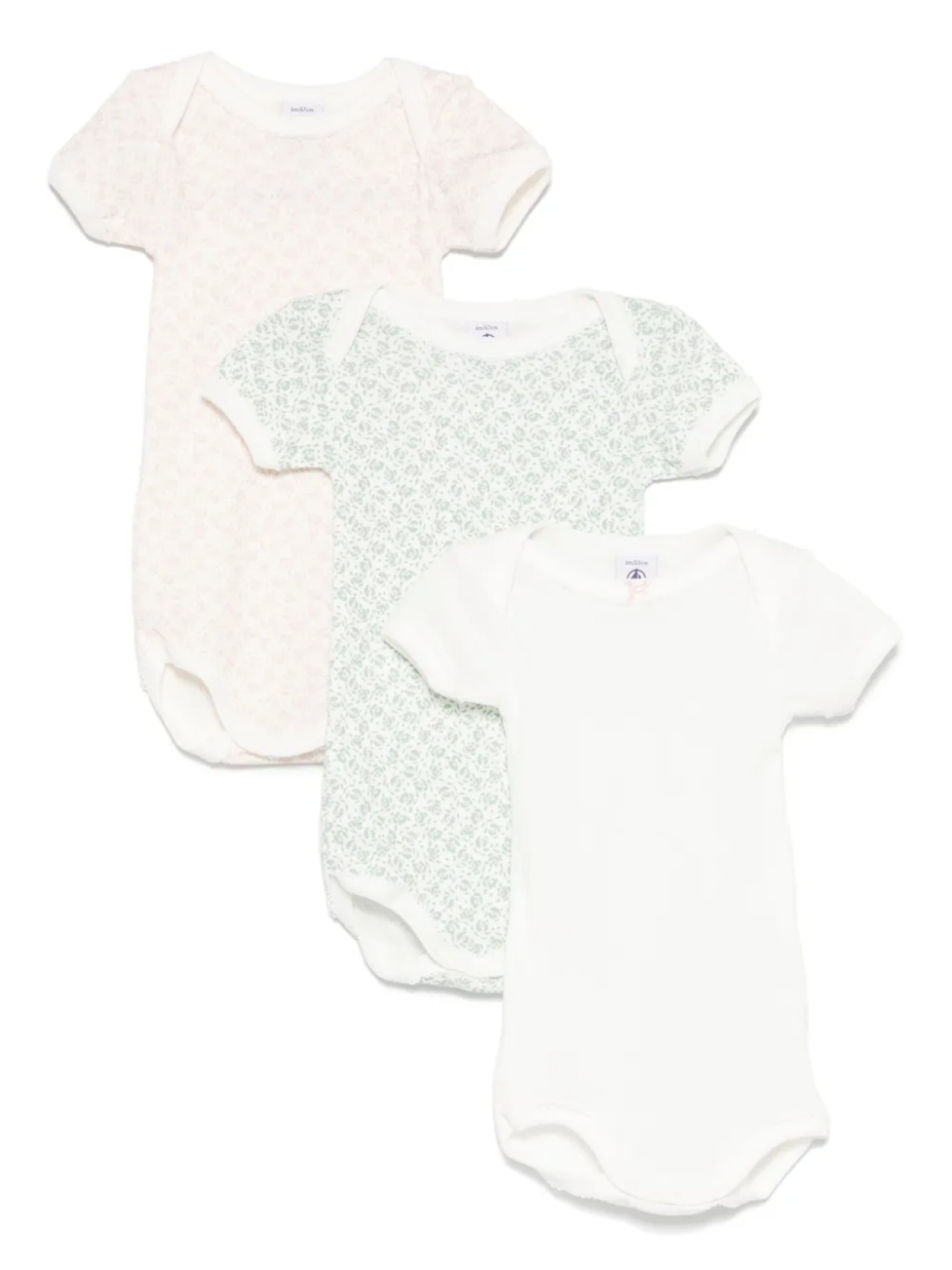 Детские комбинезоны Petit Bateau с цветочным принтом (набор из трех штук), белый
Детские комбинезоны Petit Bateau с цветочным принтом (набор из трех штук), белый