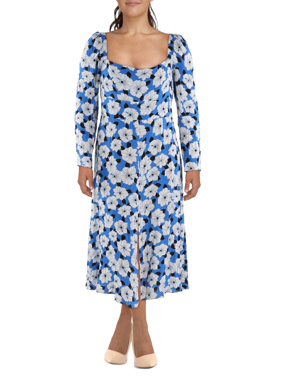 Платье макси с цветочным принтом и разрезом спереди от Miller Womens Reiss, синий
Платье макси с цветочным принтом и разрезом спереди от Miller Womens Reiss, синий