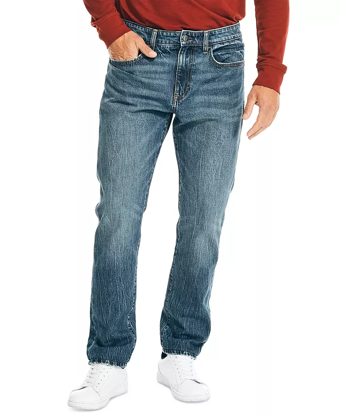 Мужские спортивные джинсы с зауженным силуэтом и эффектом растяжки, 5 карманов Nautica, синий
Мужские спортивные джинсы с зауженным силуэтом и эффектом растяжки, 5 карманов Nautica, синий