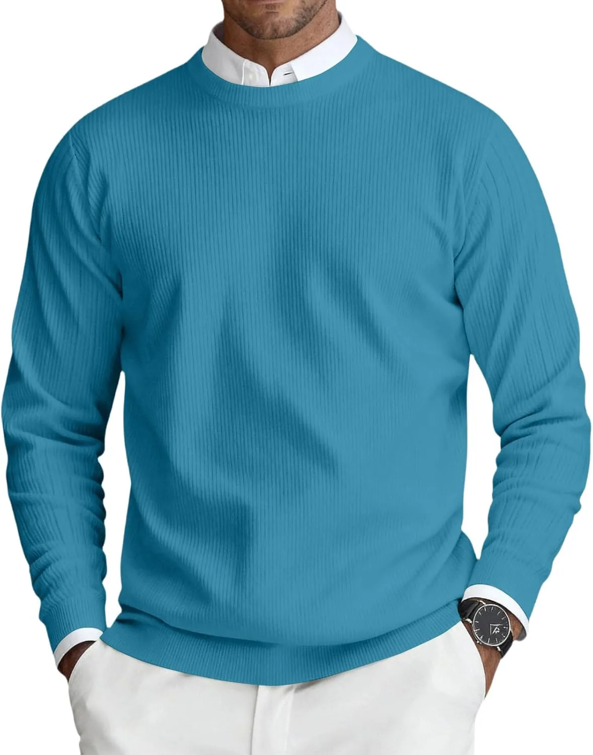 Мужской свитер с длинным рукавом и круглым вырезом WANZZXCSL
Мужской свитер с длинным рукавом и круглым вырезом WANZZXCSL