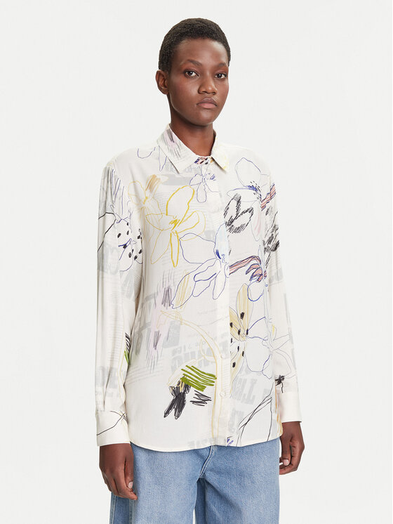 Рубашка loose fit Newsarty 25WWCW14 Desigual, белый
Рубашка loose fit Newsarty 25WWCW14 Desigual, белый