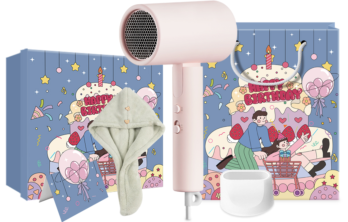 Фен для волос Mi, H101 Pink Birthday Dry Hair Box
Фен для волос Mi, H101 Pink Birthday Dry Hair Box