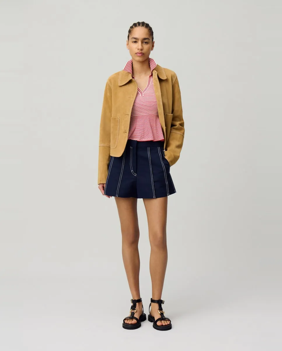 Женские шорты с контрастной строчкой Claudie Pierlot, тёмно-синий
Женские шорты с контрастной строчкой Claudie Pierlot, тёмно-синий