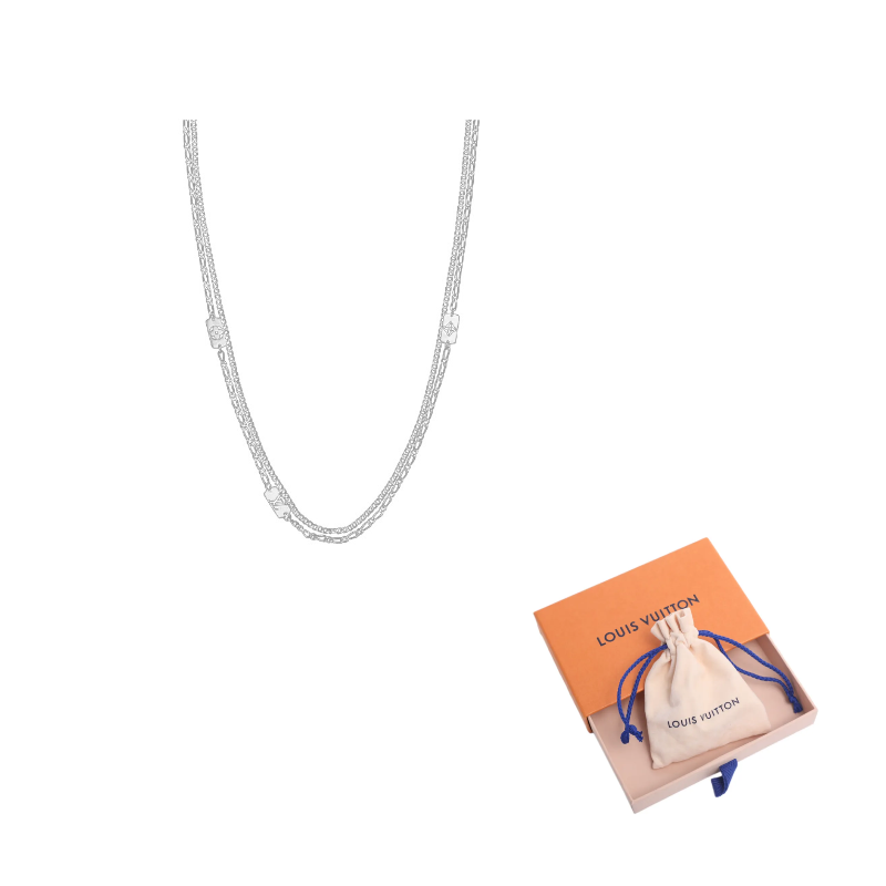 LOUIS VUITTON Мужское серебряное колье Monogram Stack Metal
LOUIS VUITTON Мужское серебряное колье Monogram Stack Metal